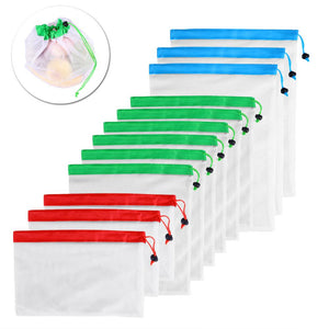 Waste Free Reusable Produce Bags (12 PCS)