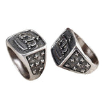 Silver Crown Signet Ring