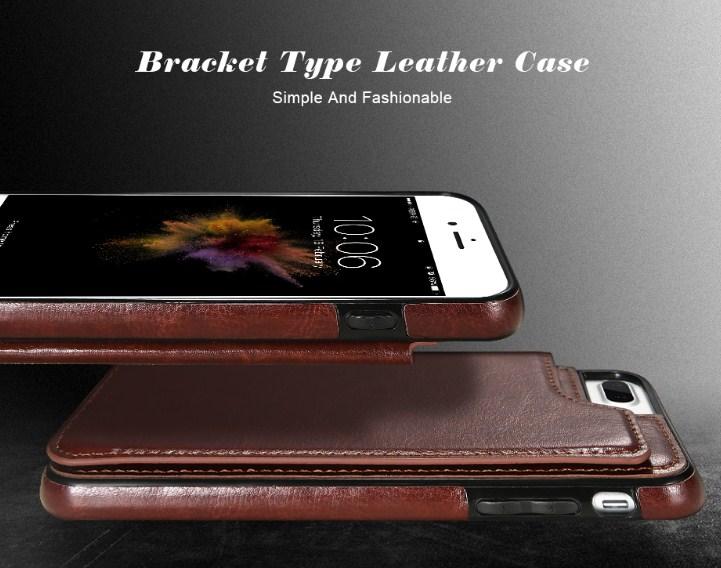 Retro iPhone Leather Wallet Case