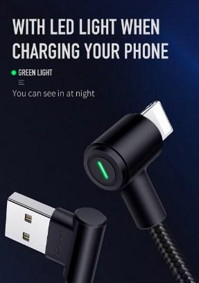 iPhone Lightning 90° USB Charger