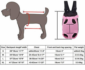 Pet Carrier Dog Front Chest Backpack