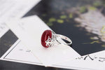 Ruby Ring & Necklace Set - 925 Solid Silver