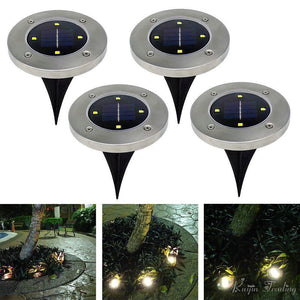 Solar Garden Disk Lights