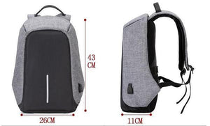 Unisex Backpack Anti Theft With USB Charging Laptop Business and Travel Bag