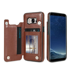 4 in 1 Retro Leather Case for Samsung Phones