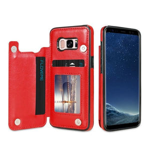 4 in 1 Retro Leather Case for Samsung Phones