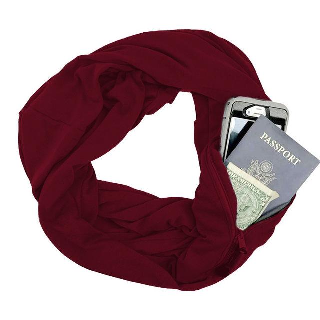 Convertible Scarf with Pocket